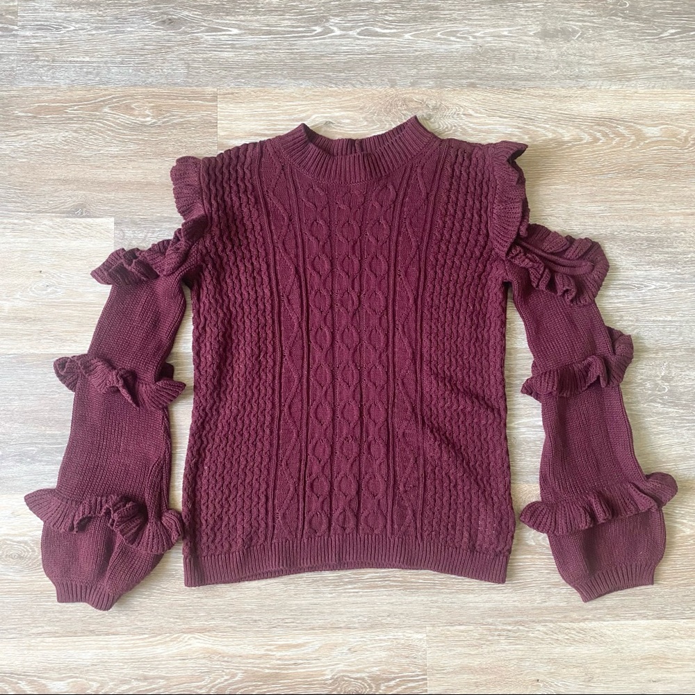 Express Cold Shoulder Sweater